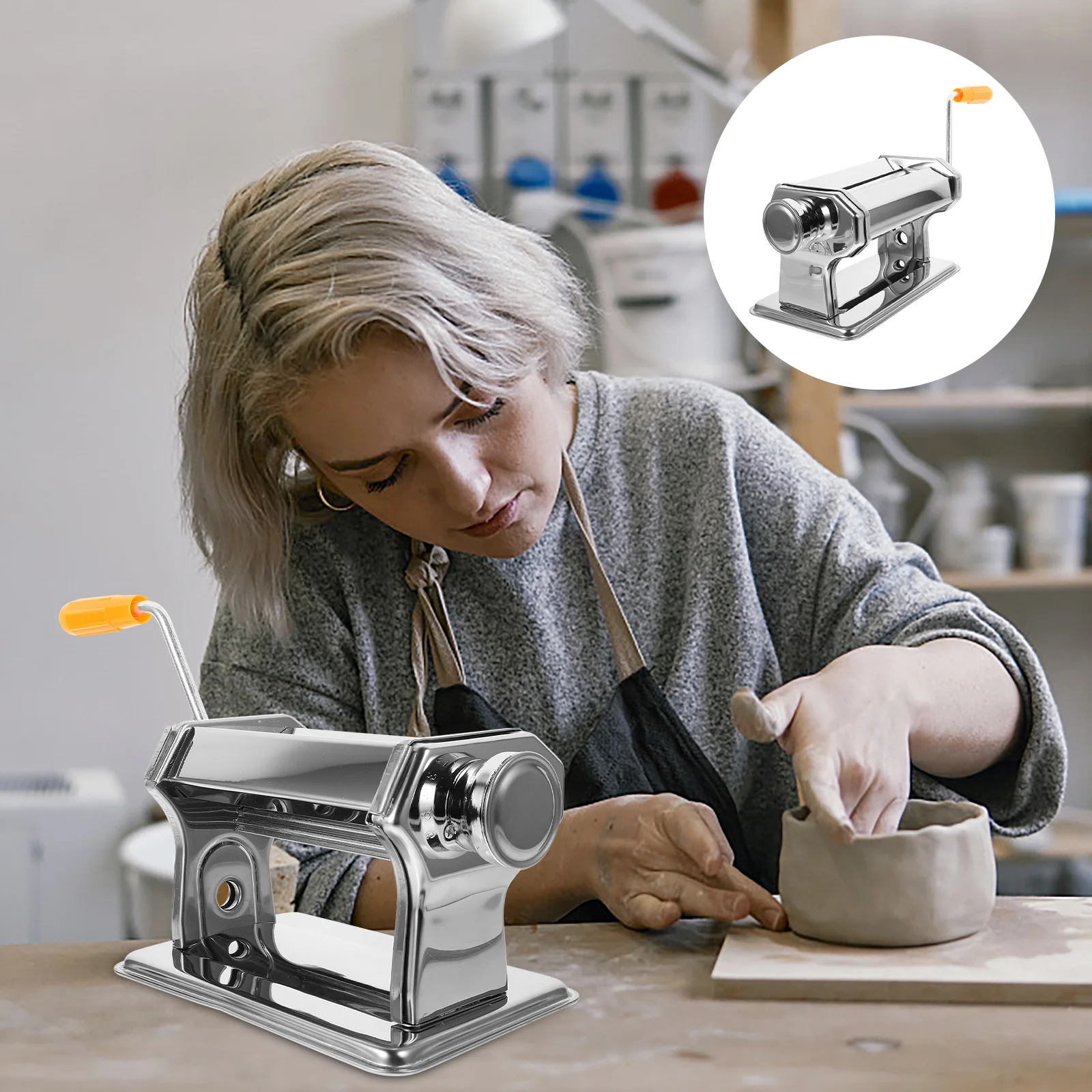 Машина для рукоделия ручная катящаяся глина ролик помадки набор растрескивания