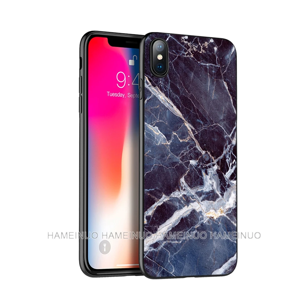 

Black tpu case for iphone 5 5s SE 2020 6 6s 7 8 plus x 10 case silicone cover for iphone XR XS 11 pro MAX case marble