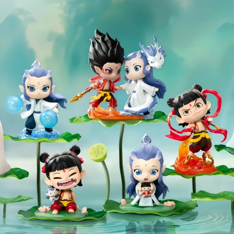 Фигурка Luo Jiujiu Nezha Conquers The Dragon King