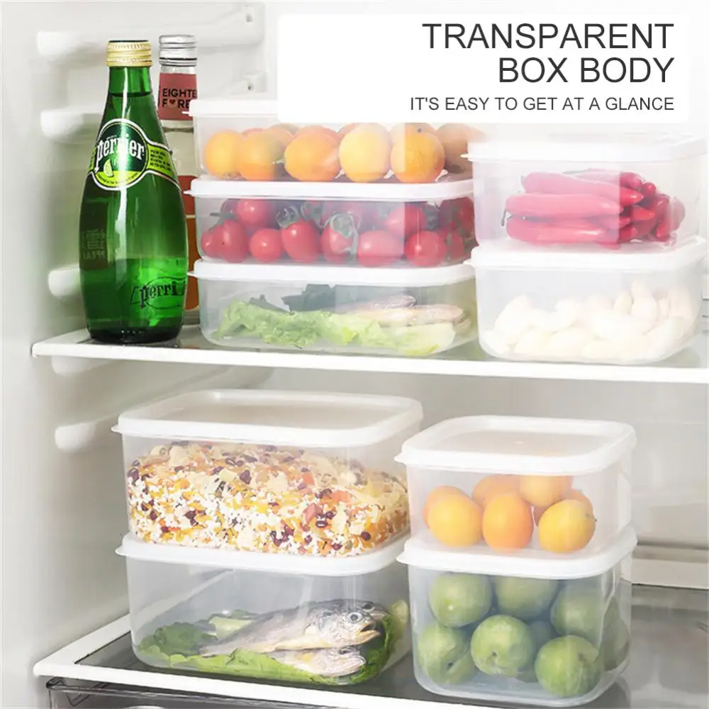 

Refrigerator Microwave Heating Preservation Bowl Sealed Plastic Food Storage Box Multifunctional Fresh-keeping Box Wholesale Hot