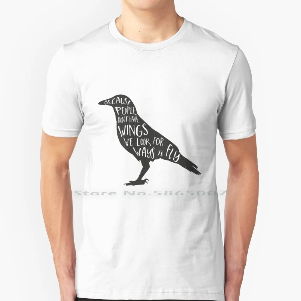 

Because We Don't Have T Shirt 100% Cotton Haikyuu Hq Volleyball Anime Karasuno High Crow Typography Manga Hinata Big Size 6xl