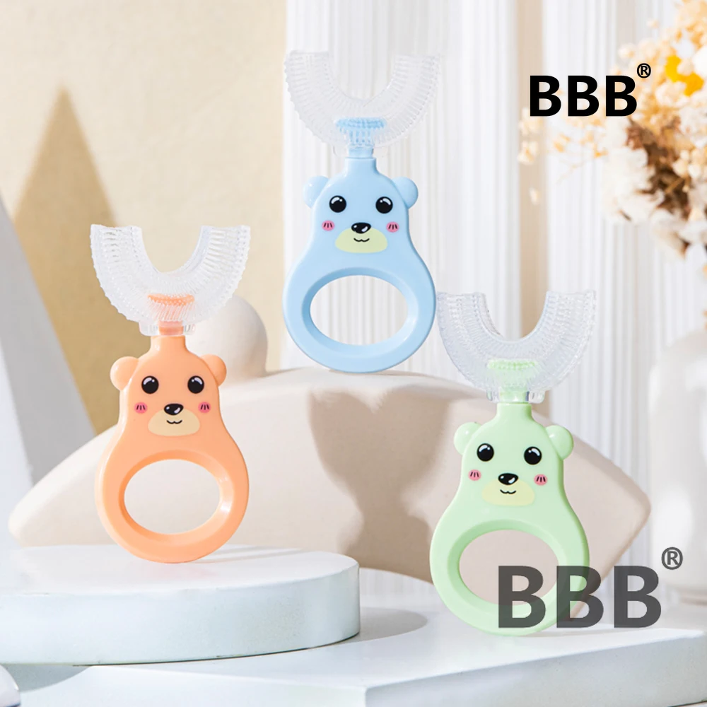 

Baby Toothbrush Child Kids U Shape Tooth Brush Boy Girl Silicone Teeth Oral Care Cleaning Tool Infant Newborn Teether teethbrush