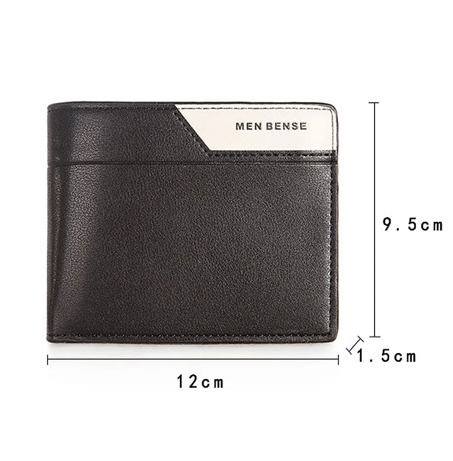 2023 Short Men Wallets Free Name Customized Card Holder Slim Male Purses High Quality Photo Holder Small Luxury Men's Wallet