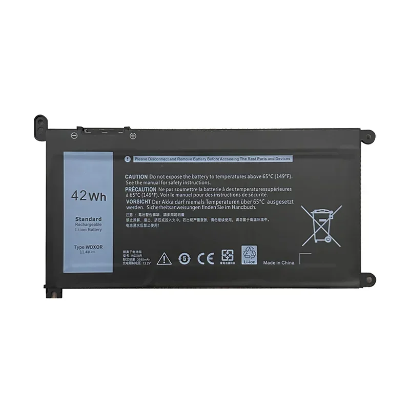Фото Аккумулятор WDXOR для ноутбуков DELL Vostro 5468, 5471, 5568, Inspiron 17, 5770, 5767, 5765, 15, 5584, 5567, 7560, 3583, 5538, 5567, WDXOR 11.4V 42WH №5