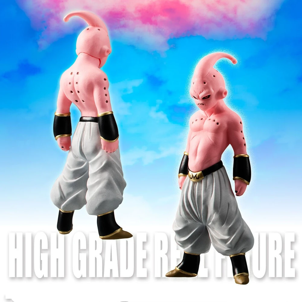 Фото 11 см Majin Buu, фигурка аниме DRAGON BALL Z, полный набор, стоячая поза, настольный гольф, крутая модель игрушки, подарочная коллекция, украшения №4