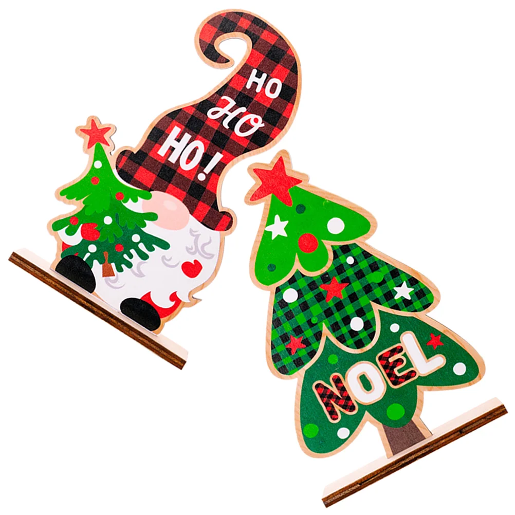 

4 Pcs Xmas Element Ornaments Christmas Scene Decor Decorations Party Favor Plate Accessory Themed Adorn Dining Table Layout