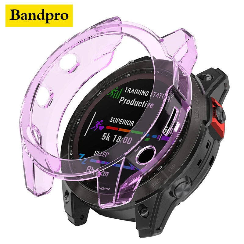 Мягкий защитный чехол из TPU для часов Garmin Fenix 7 7S 7X 5S 5 5X Plus 6S 6 6X, краш-бампер, покрытие рамы для Garmin Forerunner 245 245m.