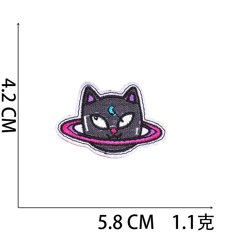 Iron On Patches for Clothes Purple Clothing Stickers Fabric Sewing Embroidered Patch Thermal Adhesive Applique Fusible Badges