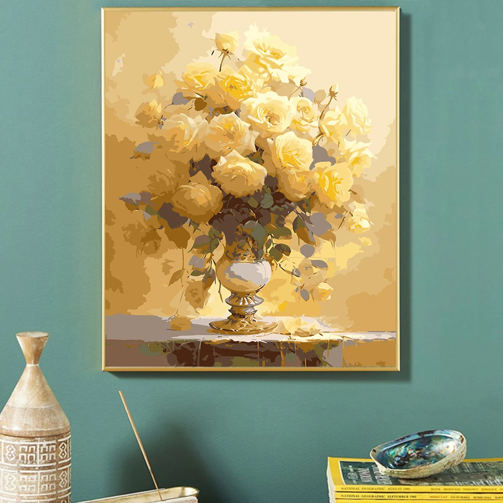 Картина по номерам для взрослых набор рисования акриловыми цветами сделай сам