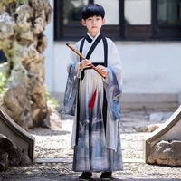 summer thin children boys hanfu ancient costumes martial arts costumes chinese style summer cosplay performance costumes