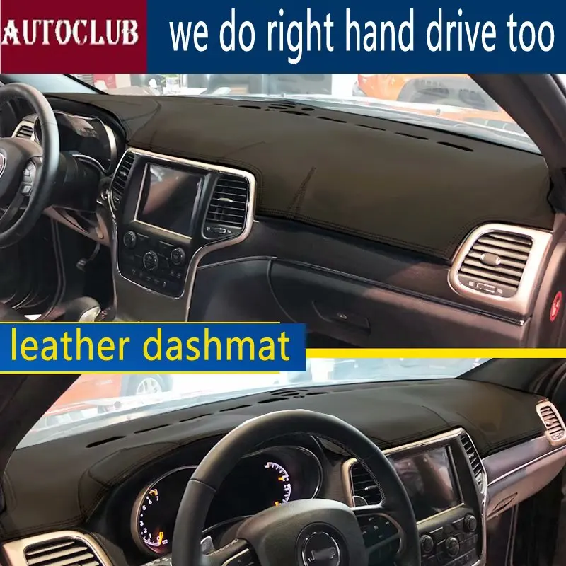 For Jeep Grand Cherokee (wk2) 2011-2019 Leather Dashmat Dashboard Cover Dash Sunshade Carpet Custom Car Styling Lhd+rhd