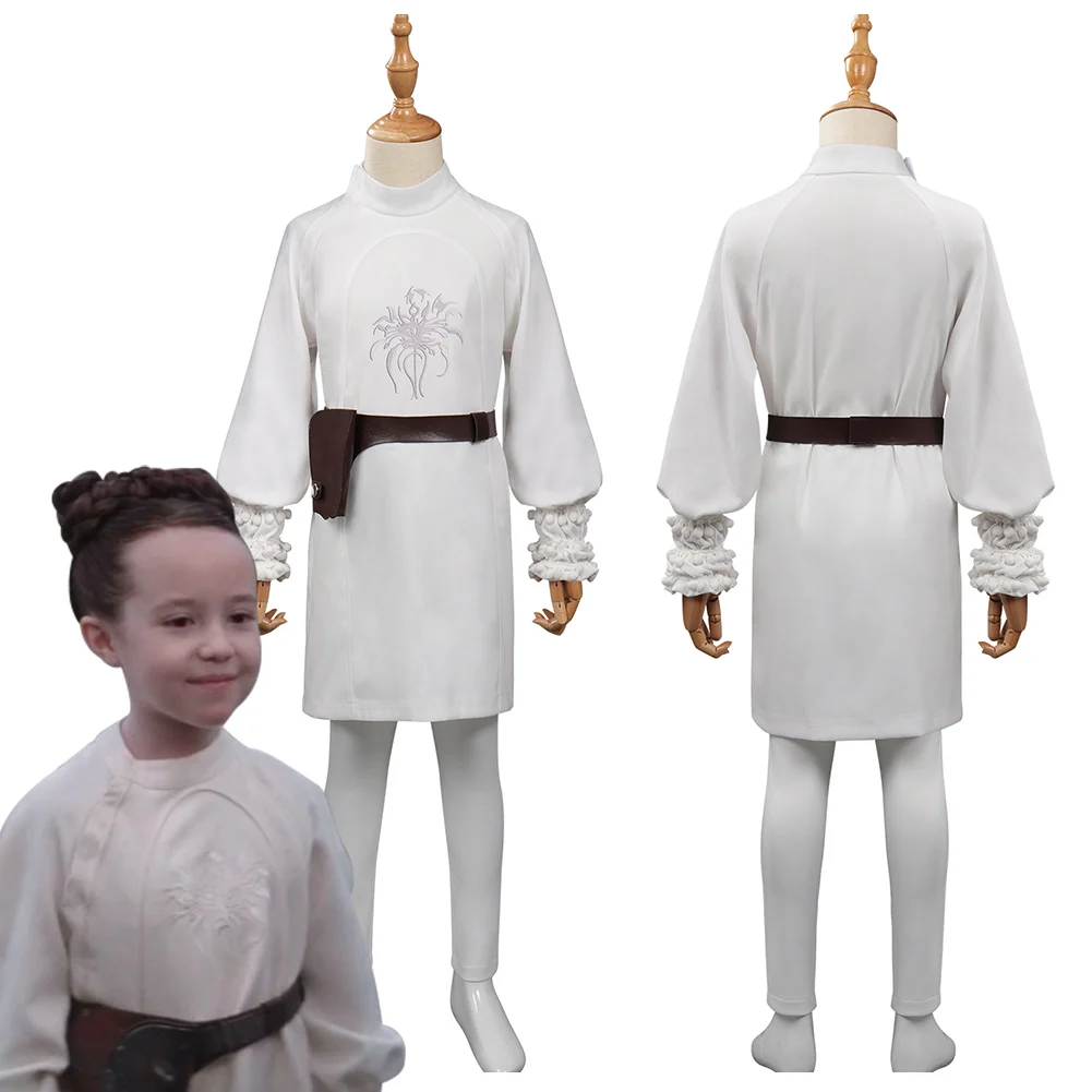 

In Stock Kids Children Obi-Wan Kenobi Leia Cosplay Costume Battle Suit Outfits Halloween Carnival Suit