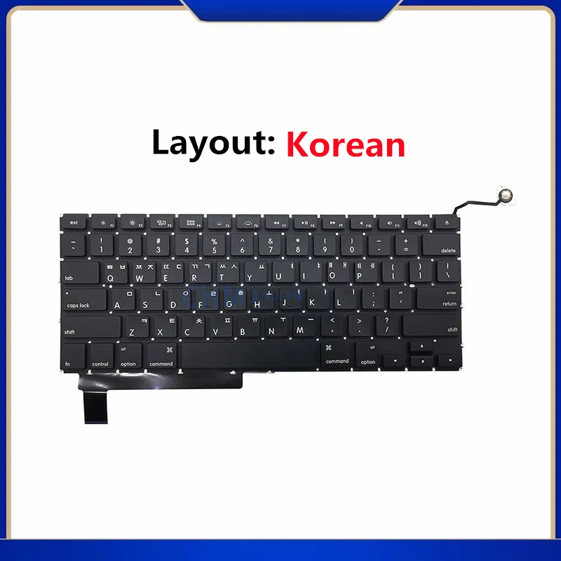 

Новая Корейская клавиатура KR для Macbook Pro 15,4 A1286, замена клавиатуры 2009-2012 лет