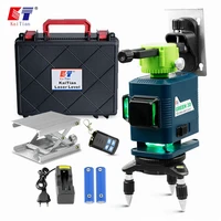 kaitian laser level 3d 12 lines self leveling with 360 rotary baselifting platform and magnet bracket green 3d laser line level