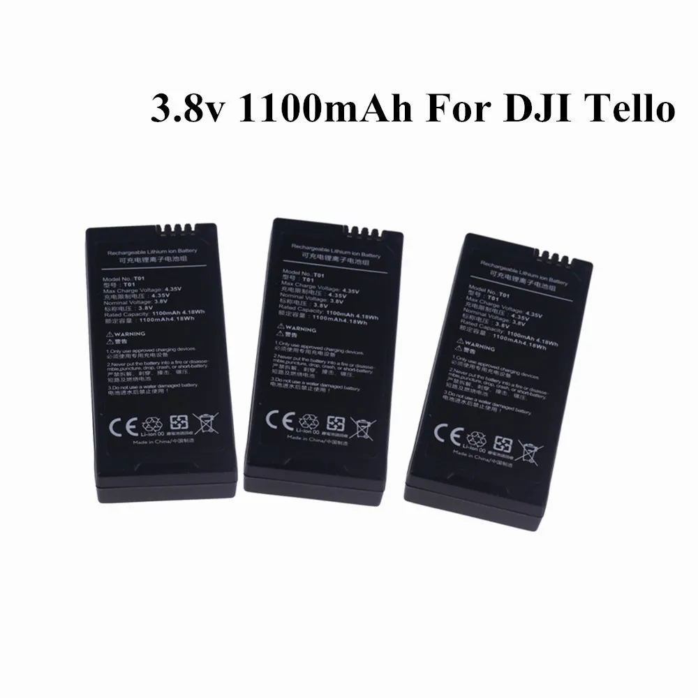 

Battery For DJI Tello 3.8V 1100mAh lithium battery for DJI Tello Drone RC quadcopter spare parts