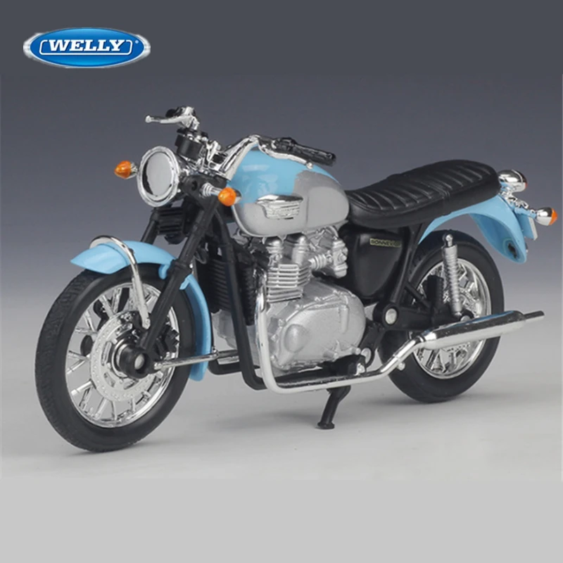 

Welly 1:18 Triumph 2002 Bonneville Alloy Racing Motorcycle Model Diecast Metal Street Motorcycle Model Collection Childrens Gift