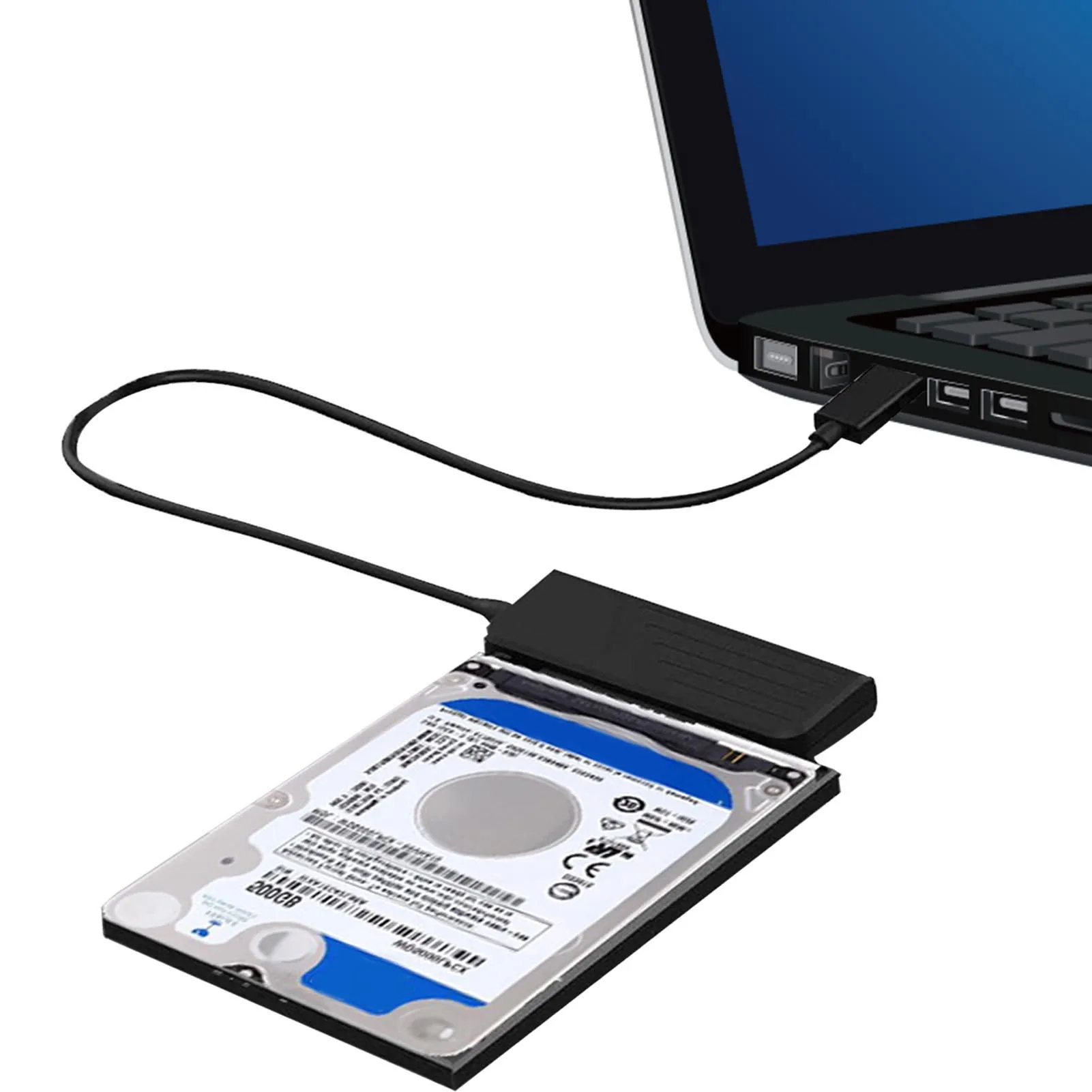 

USB C To SATA Adapter External Hard Drive Connector Compatible With 2.5inch SATA Drives USB C 3.0 To SATA HDD/SSD Cable For Data