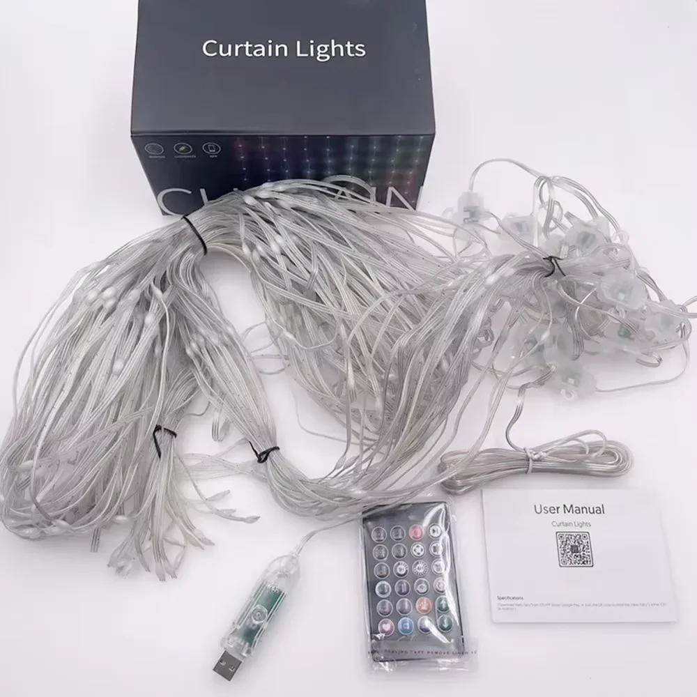 

RGB LED Шторы для дома Cortinas