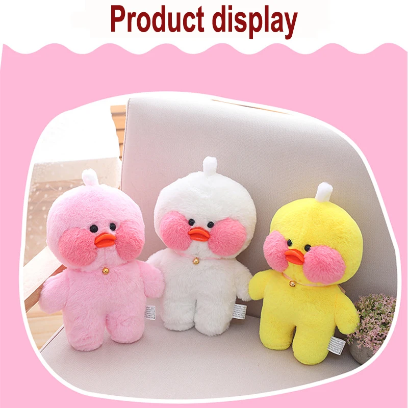 

Kawaii lalafanfan Duck with Glasses net Red Duckling Plush Toy Animal Doll Stuffed Toys Holiday & Birthday Gift