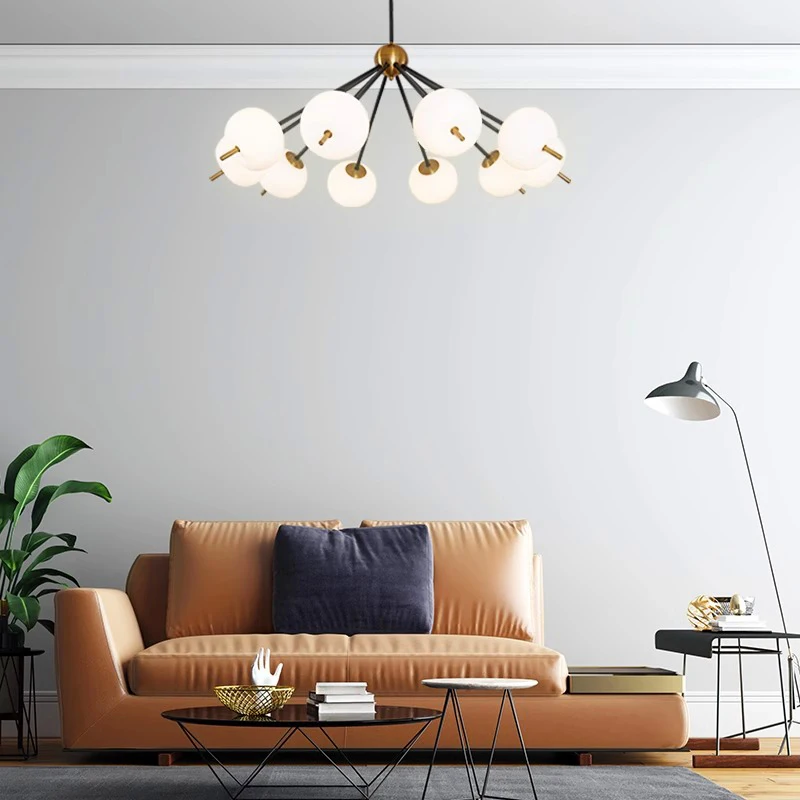 

Декоративные люстры в скандинавском стиле для умного дома, декоративные подвесные светильники для гостиной, комнатное освещение, светодиодные светильники для столовой