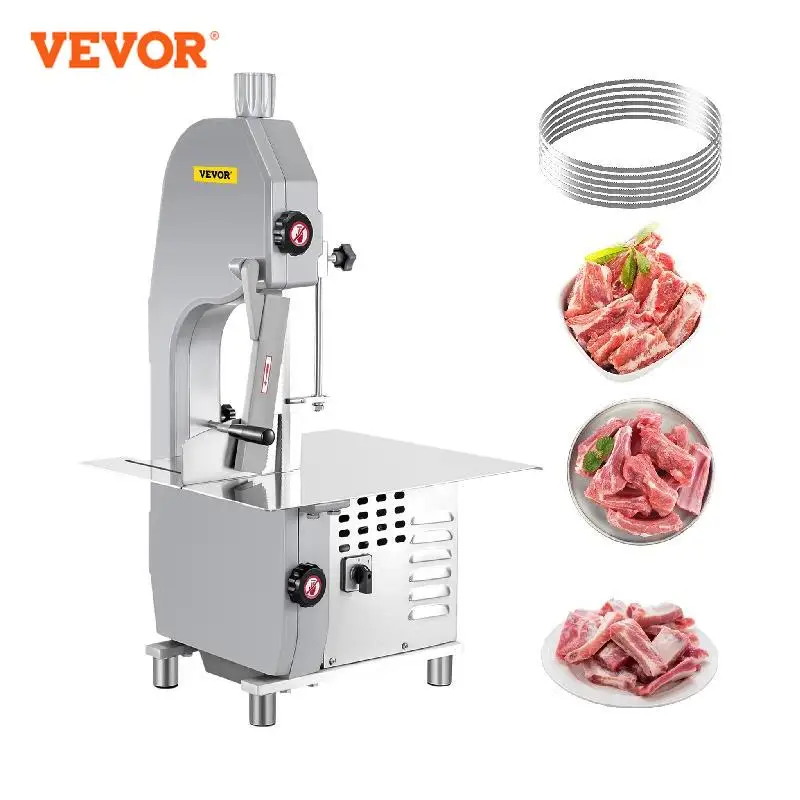 

VEVOR Electric Meat Bone Saw Machine Cutting Maker Kitchen Chopper Food-Grade Stainless Steel Widely Used Supermarket Commercial