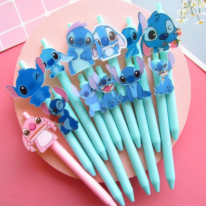

4pcs Disney Gel Pens Kawaii Cartoon Lilo Stitch Acrylic Neutral Pen Student Signature Creative Stationery Office School Supplies