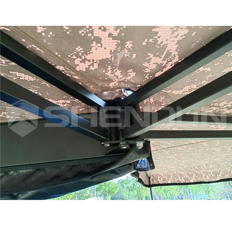 

4x4 car 270 degree awning side outdoor camping foxwing awning for camping without pole support with Mounting Bracket