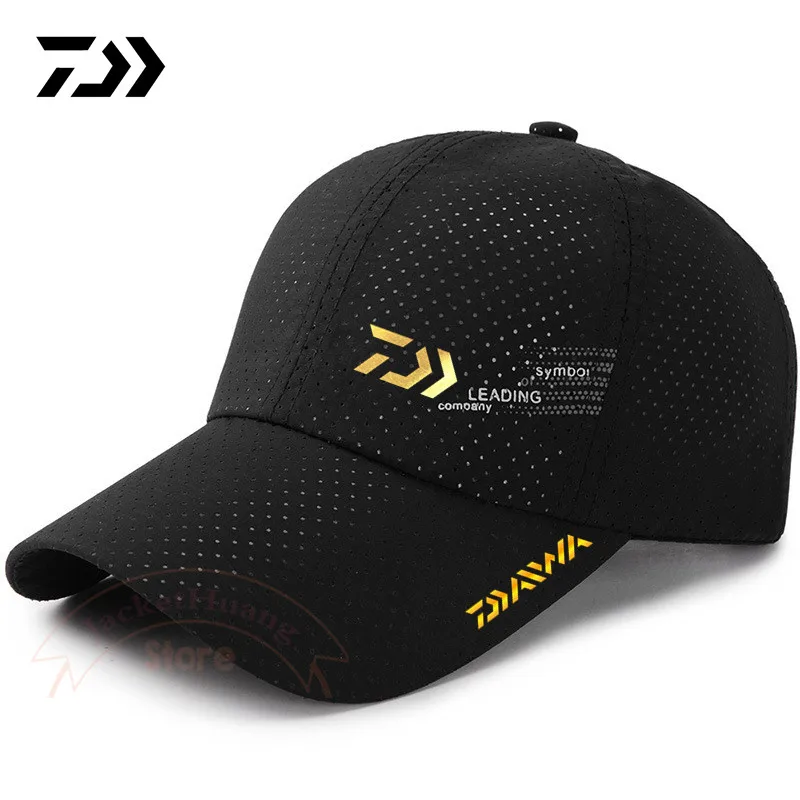 

2023 Daiwa Fishing Hat Summer Outdoor Sports Travel Breathable Quick-drying Mesh Baseball Cap Riding Sunshade Adjustable Sun Cap