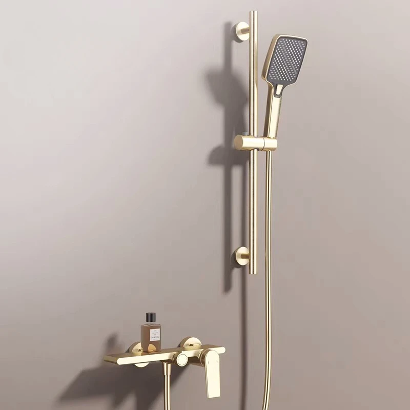 Регулируемый смеситель для душа из бронзы и латуни ванной комнаты горячей