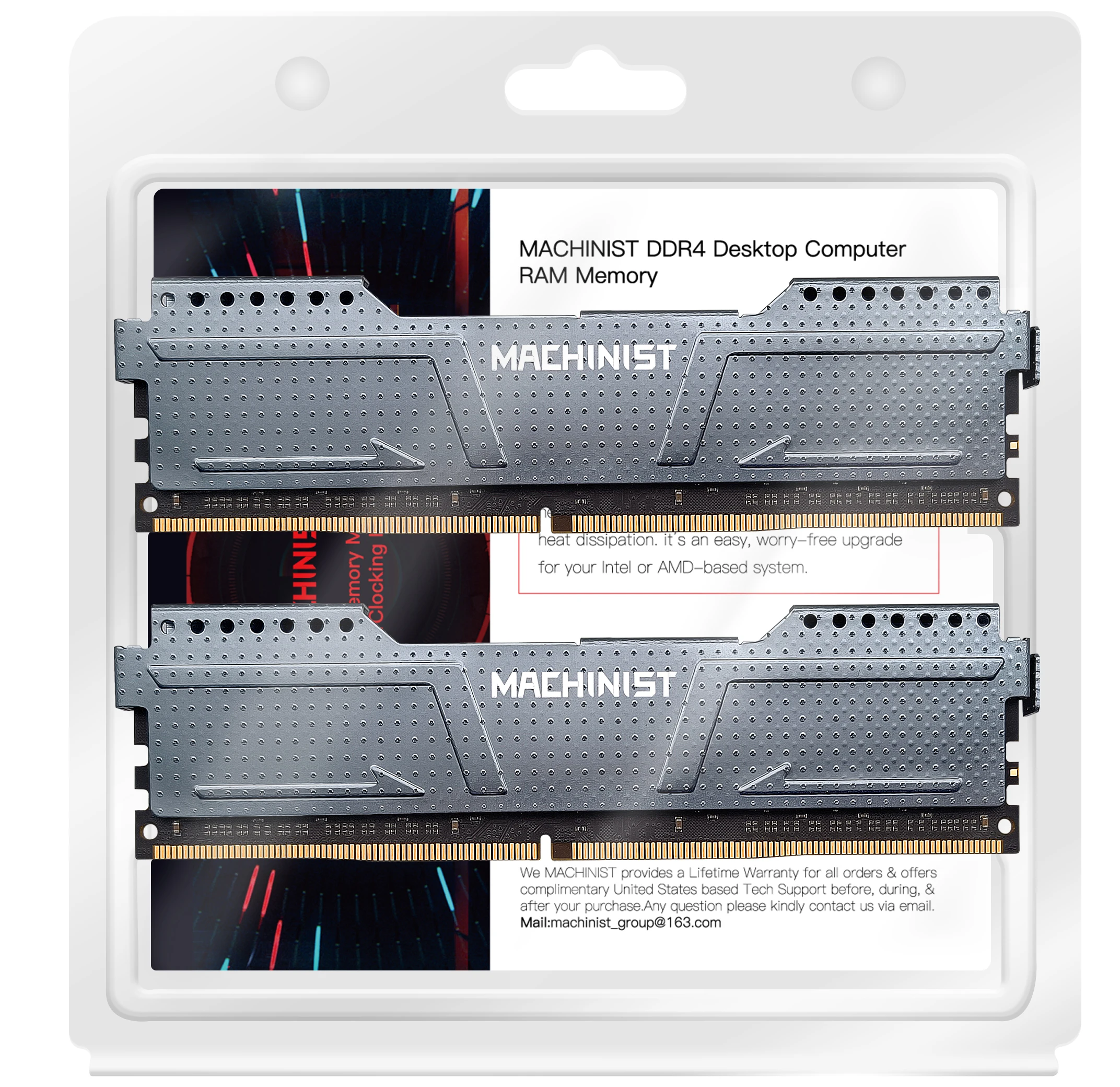MACHINIST X99 Kit 8GB DDR4 Memory Xeon RAM Desktop 2666MHz And Server 2133MHz With Heat Sink images - 6