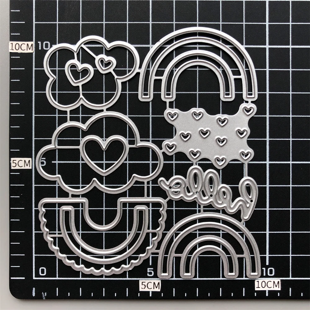 2022 Новые Облака Радуга Металлические Вырубные штампы Сделай Сам Скрапбукинг
