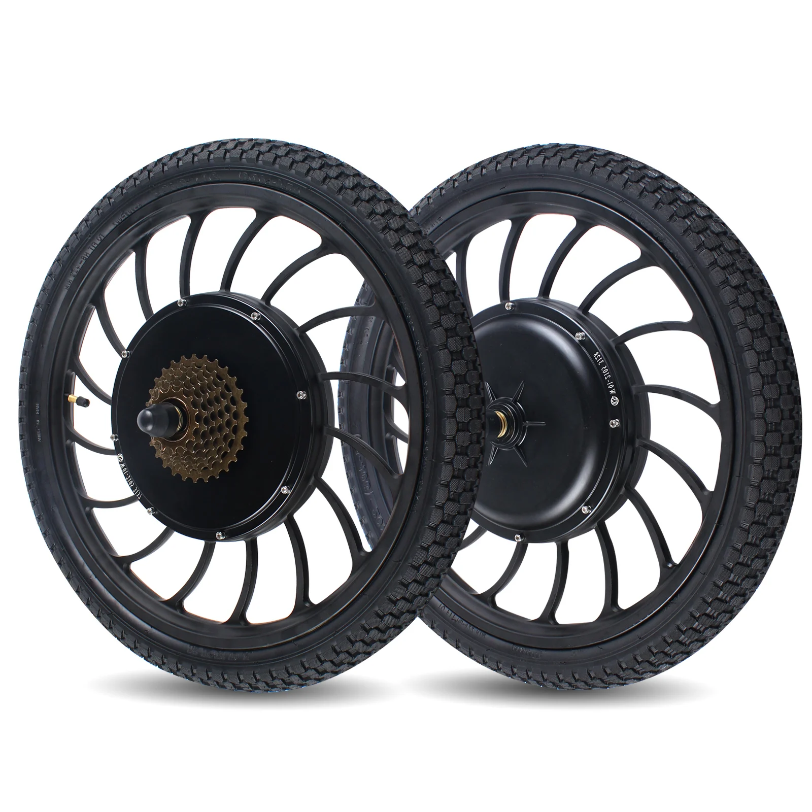 

20" Front Rear Wheel Conversion Set 1000W 48V Motor Hub Electric Bicycle E Bike