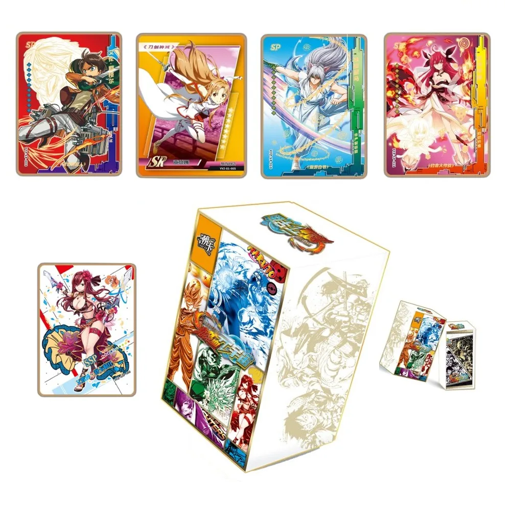 New Japan Anime Cards Eren Nami Luffy Zoro Chopper Kruger Kirigaya Collections Card Game Collectibles Battle Children Gifts Toys board game flash table cards plants zombie shining cards vs collections children toys ar card educational kids gifts