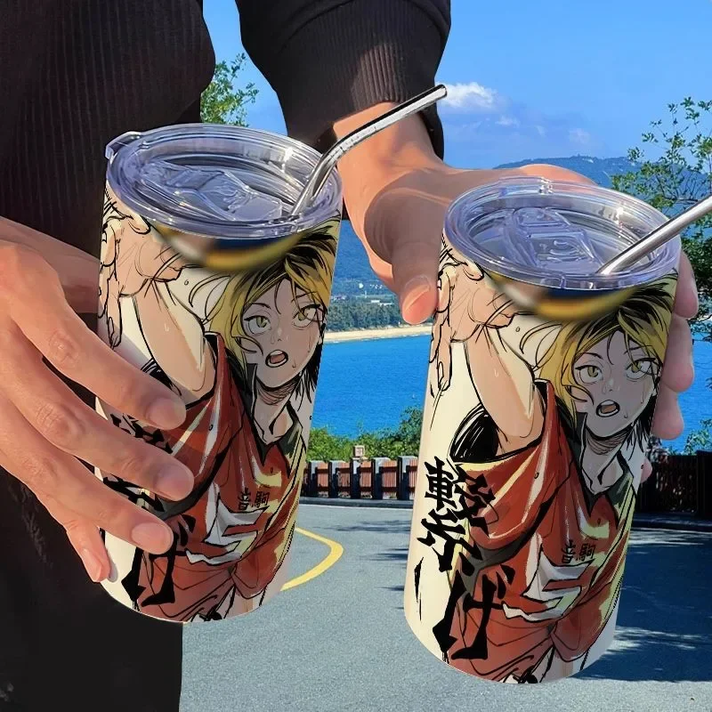Аниме Haikyuu! Shoyo Hinata Tobio Kageyama Cosplay чашка для воды термос ambito подарок