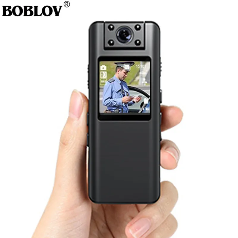 Мини-камера Boblov A22 1080P HD с инфракрасным ночным видением и светодиодным экраном