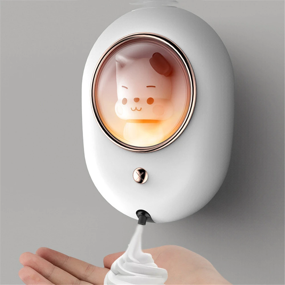 

Автоматический Пенящийся дозатор для мыла для детей USB зарядное устройство настенное крепление Индукционная ручная стиральная машина с св...