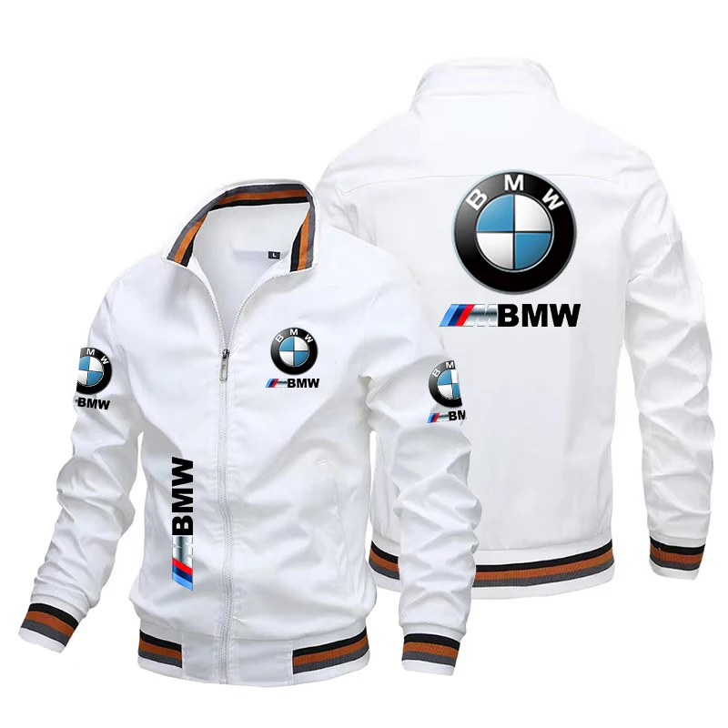 Осенняя куртка пальто BMW and Mpower байкерская с принтом логотипа ветровка спортивная