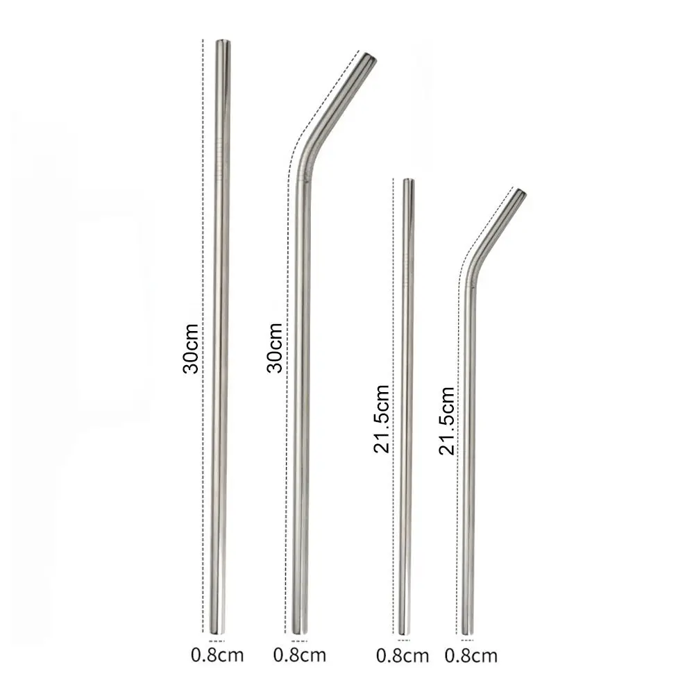 6 шт. соломинки из нержавеющей стали 8 мм