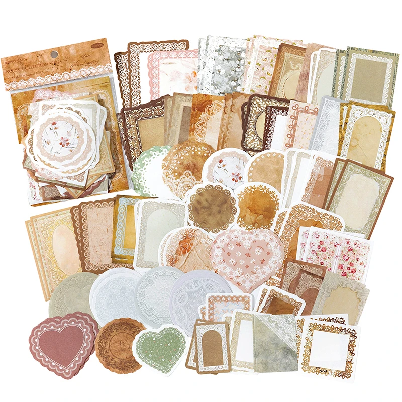 

Винтажная бумага для заметок 100 шт