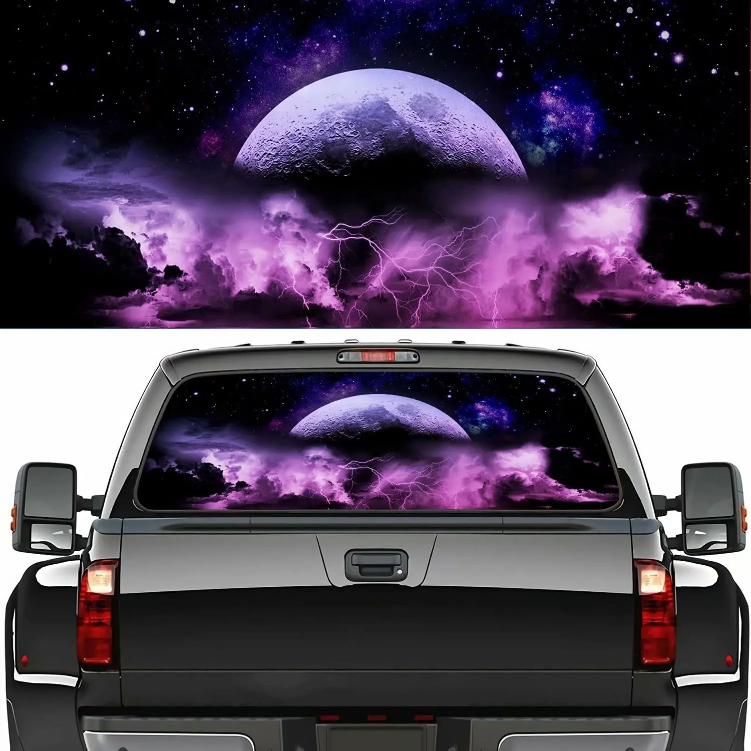 

Наклейки на заднее стекло-оттенок окон для грузовиков, внедорожников, автомобилей, универсальная, односторонняя перфорированная виниловая...