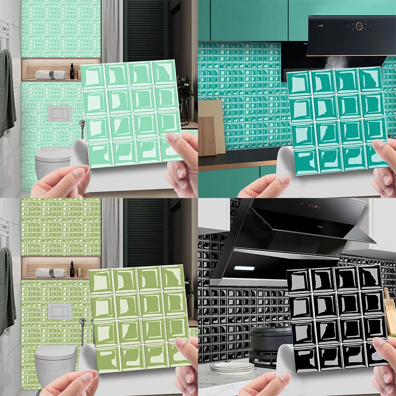 

Self Adhesive Tile Stickers Tiles Art Diagonal 3D Floor Stickers For Living Room Kitchen Bathroom Waterproof Household Decor