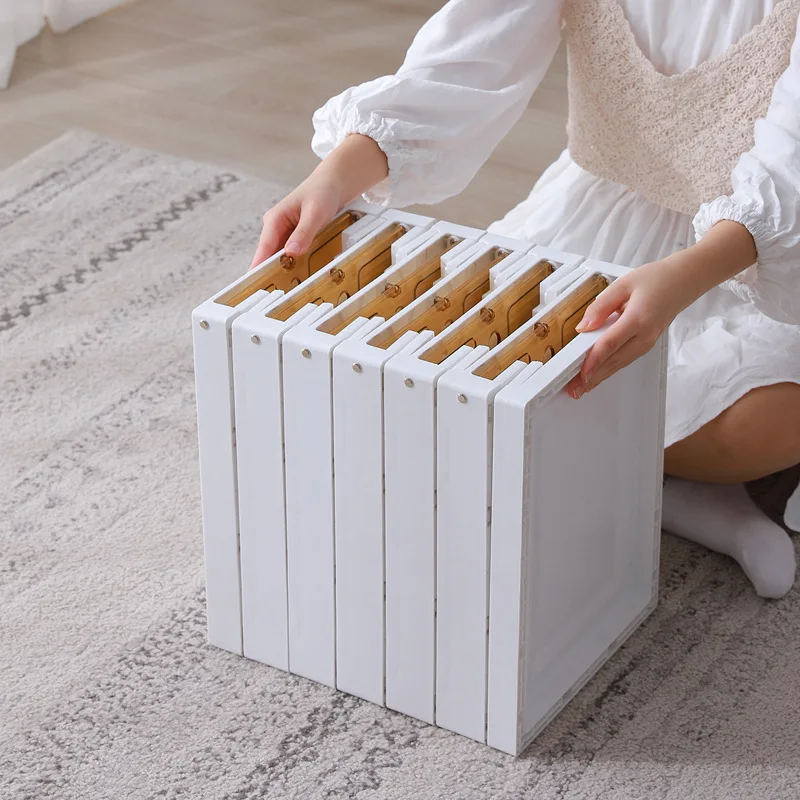 

transparent drawer style storage foldable plastic shoe rack cabinet box