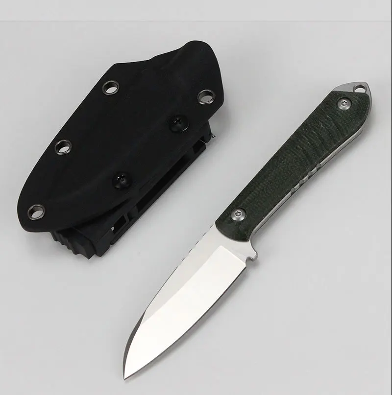 

Фиксированный нож FREETIGER 14C2 8N со стальным лезвием, ручка из микрокарты, уличный охотничий кемпинговый прямой нож для повседневного использования с K-ножнами