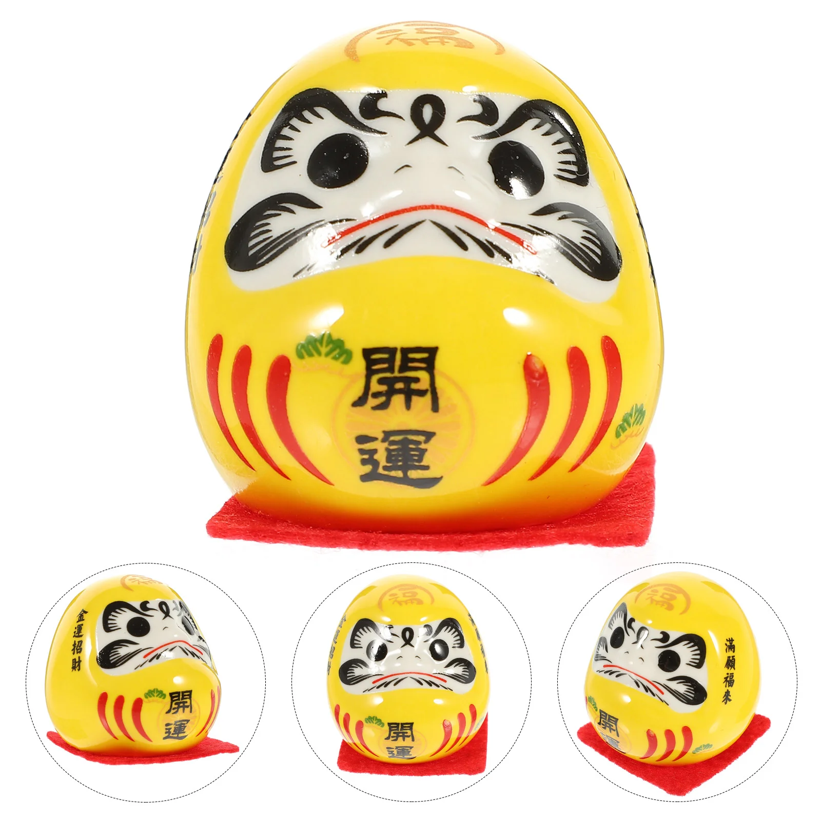 Дхарма Яйца Красный Декор Керамическая Фигурка Украсить Дарума Фортуна Орнамент
