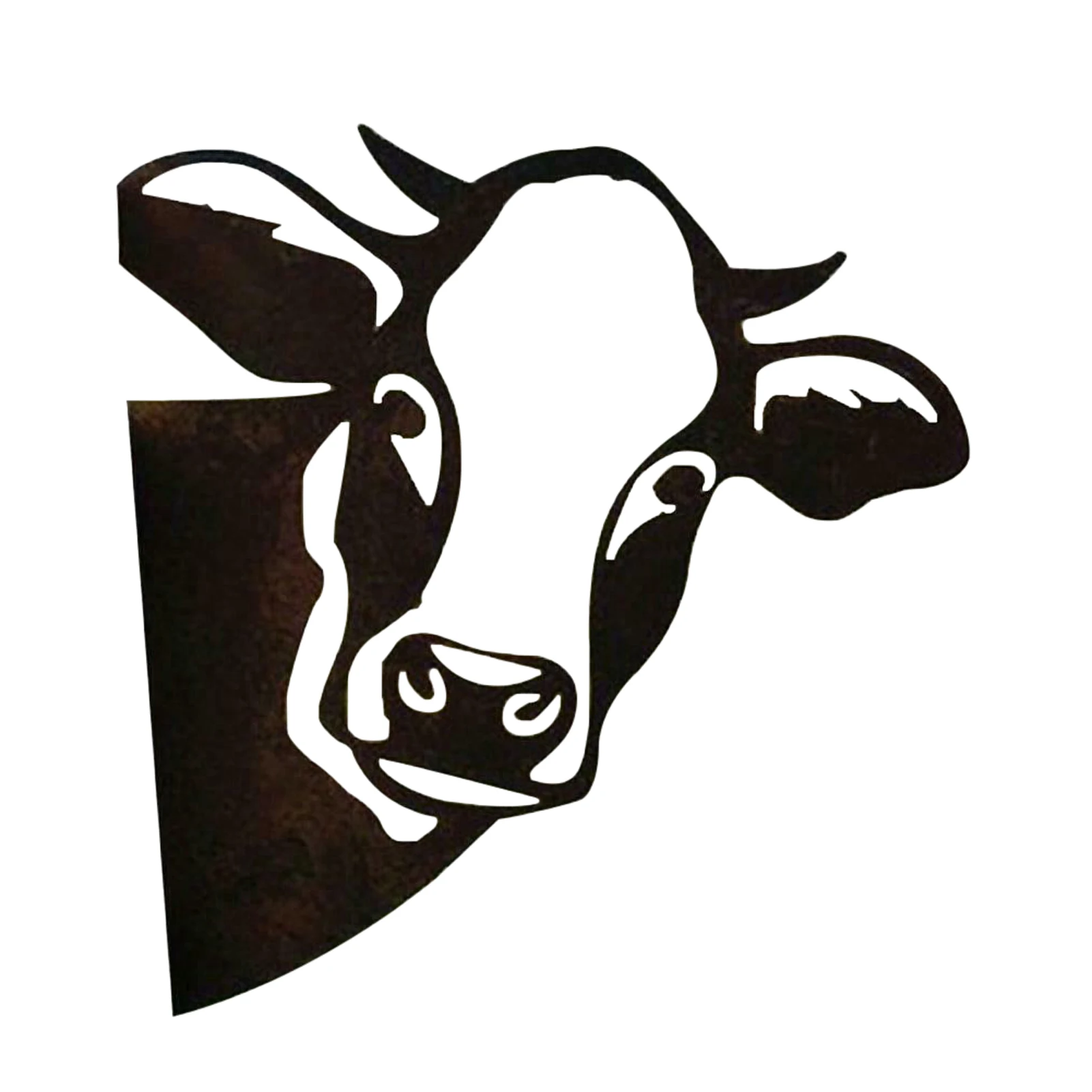 

Peeping Outdoor Hanging Ornament Garden Decor Metal Cattle Modern Yard Countryside Home Farm Fence Art Farmhouse Lawn