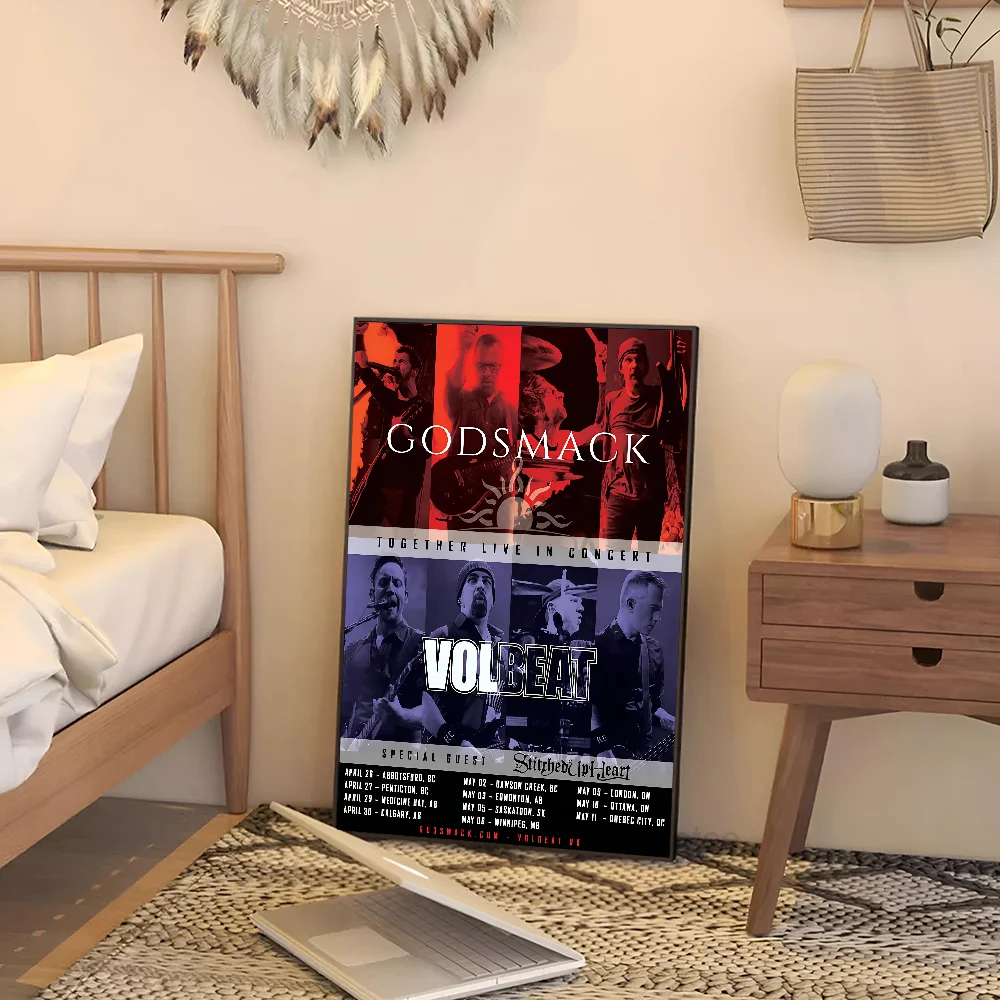 G-Godsmack Music Poster Paper Print Home Living Room Bedroom Entrance Bar Cafe Art Painting Decoration