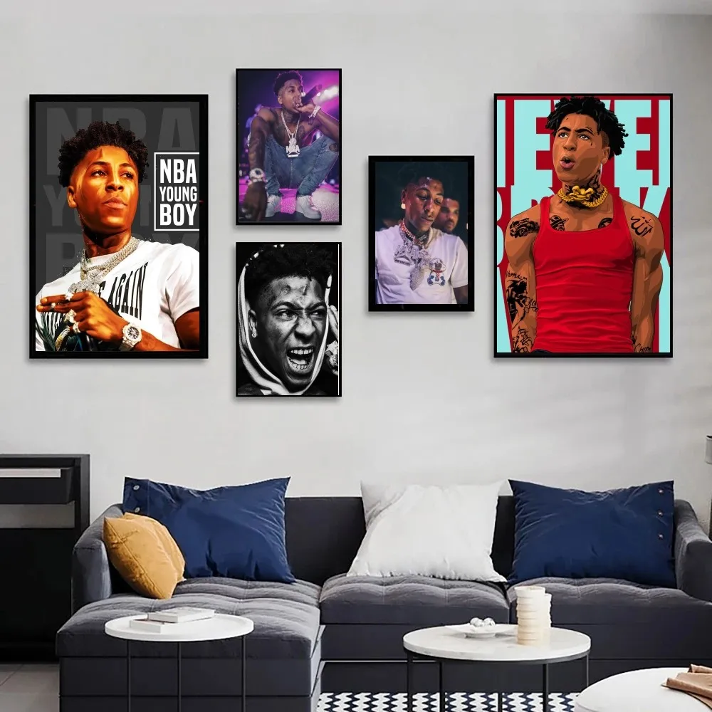 Nba YoungBoy Rapper Star Poster Wall Art Home Decor Room Digital Painting Living Restaurant Kitchen