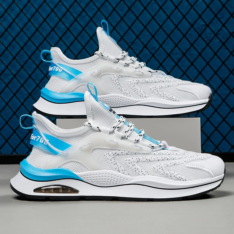 

2022 New Couples Walking Shoes Men Fashion Breathable Mesh Sneakers Shock-Absorbant Casual Sneakers Comfortable Flat Sneakers
