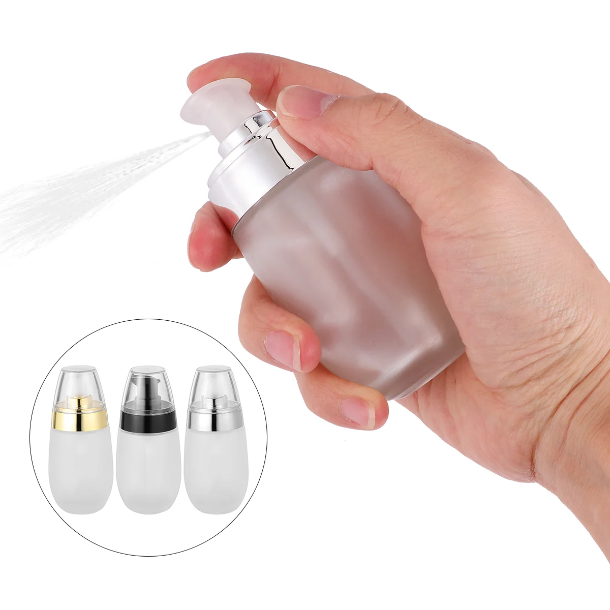 

3pcs Lotion Pump Bottle 50ML Makeup Empty Bottle Travel Bottle Container for Travel Toilet Home Bathroom