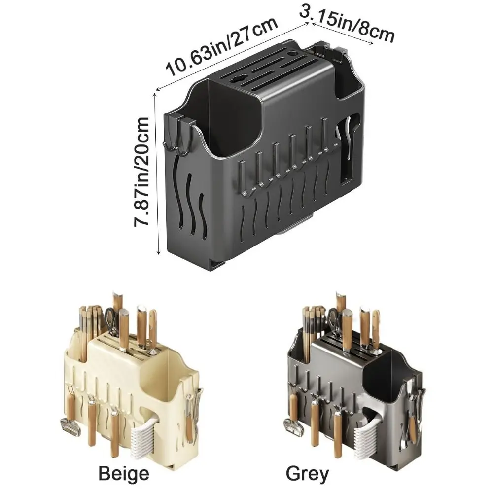 Железный держатель для палочек еды настенный сушки посуды большой емкости